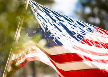 American flag - veterans administration loans